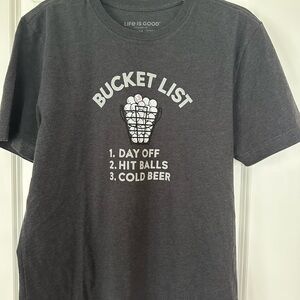 Life is Good Men's Gray T-Shirt